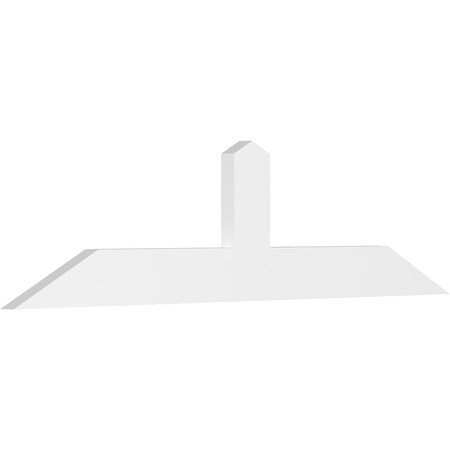 Ekena Millwork Portland Architectural Grade PVC Gable Bracket, 72"W x 18"H x 2"D x 6"F, 6/12 Pitch GBP072X18X0206POR00